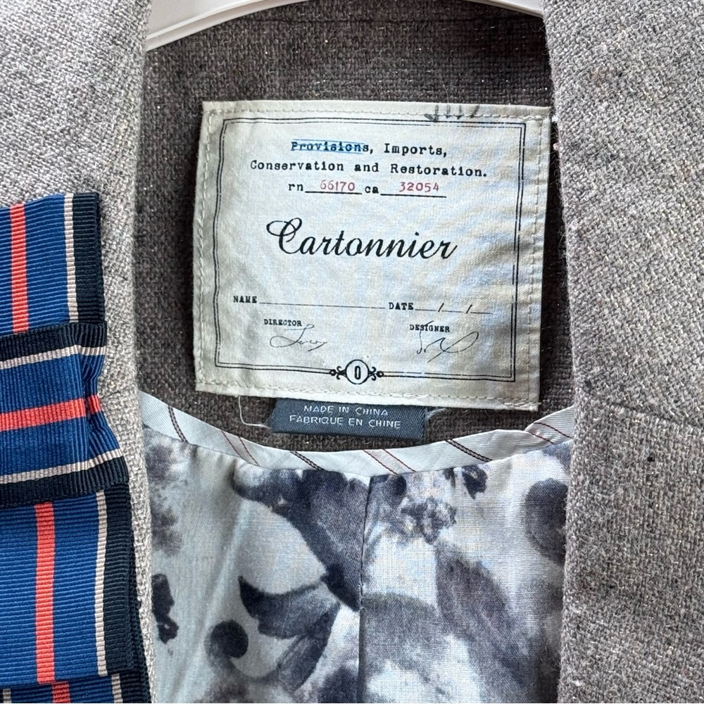 Cartonnier Tweed Blazer – Size 0 – Anthropologie – Rare Style - Picture 3 of 13
